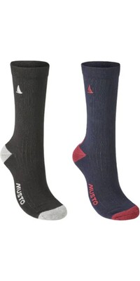 Musto Navy 2024 Marina 2 Pack Calcetines 86105 - / Black